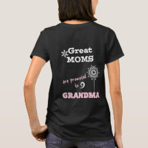 Neue Oma-T - Shirt Große Mama förderte Oma