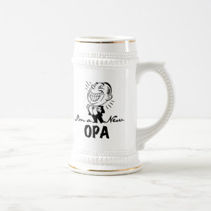 Neue Opa-T - Shirt und Geschenke lächeln Bierglas
