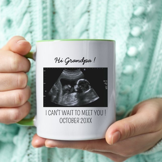 Neue Oper Ultrasound Baby-Ankündigung Tasse (Von Creator hochgeladen)