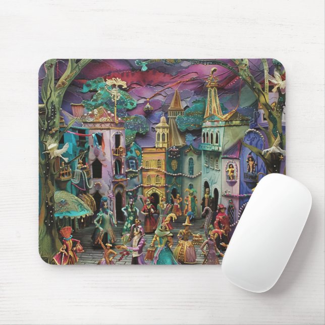 NEUE ORLEANS MARDI GRAS SCENE MOUSEPAD (Mit Mouse)