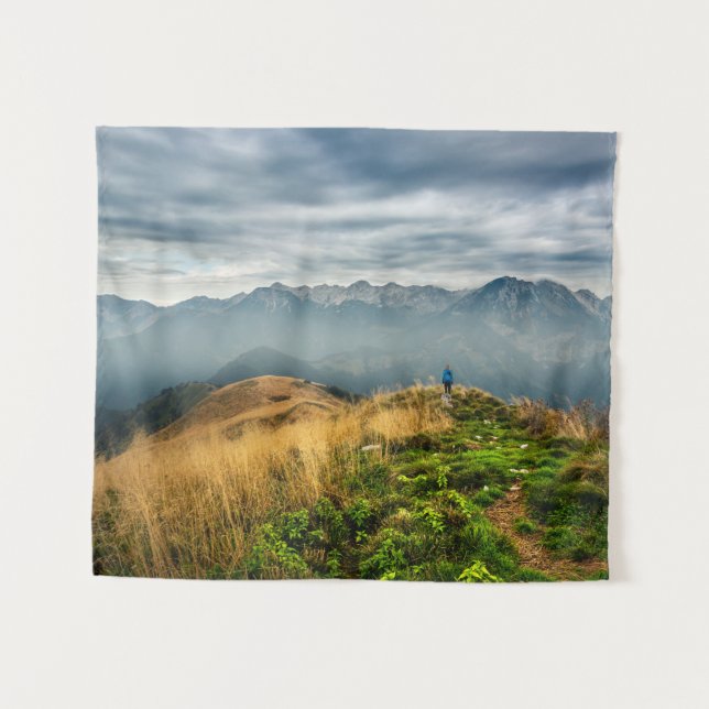 Neue Orte erkunden Wandteppich (Vorderseite (Horizontal))