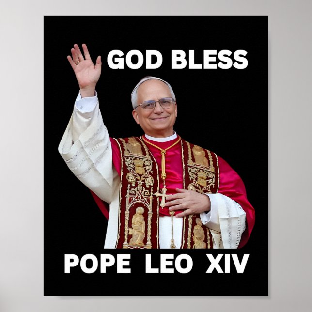 Neue Papst Leo Xiv katholische Geschenke Merch Sou Poster (Vorne)