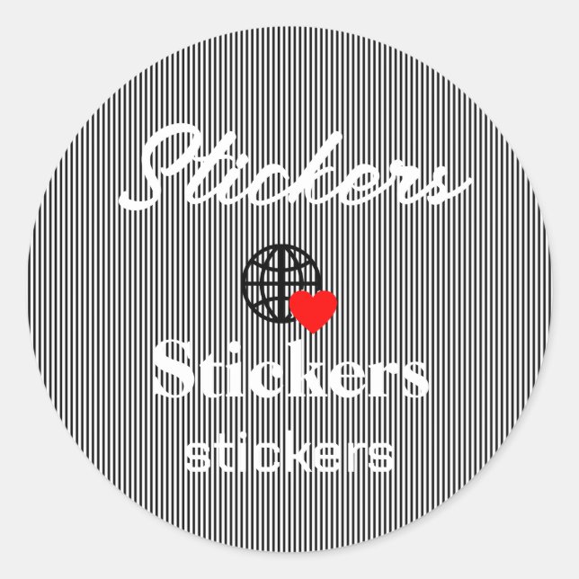 Neue personalisierbare Text-Logo-Aufkleber Runder Aufkleber (Vorderseite)