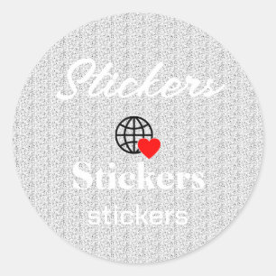 Neue personalisierbare Text-Logo-Aufkleber Runder Aufkleber