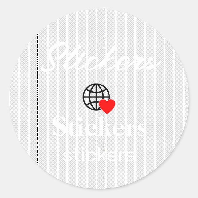Neue personalisierbare Text-Logo-Aufkleber Runder Aufkleber (Vorderseite)