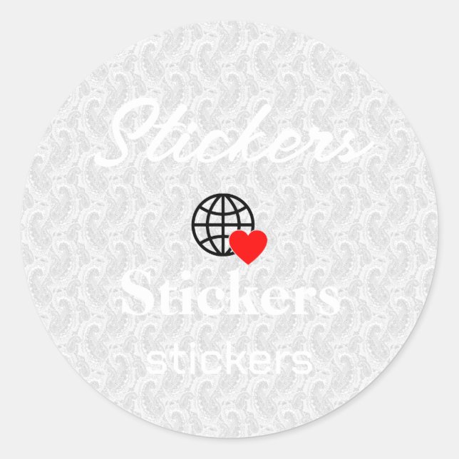 Neue personalisierbare Text-Logo-Aufkleber Runder Aufkleber (Vorderseite)