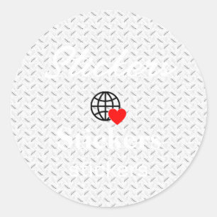 Neue personalisierbare Text-Logo-Aufkleber Runder Aufkleber