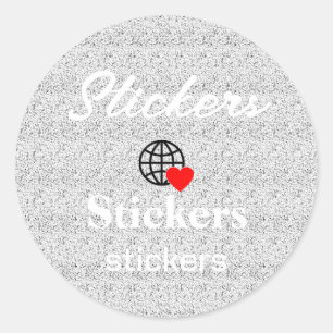Neue personalisierbare Text-Logo-Aufkleber Runder Aufkleber