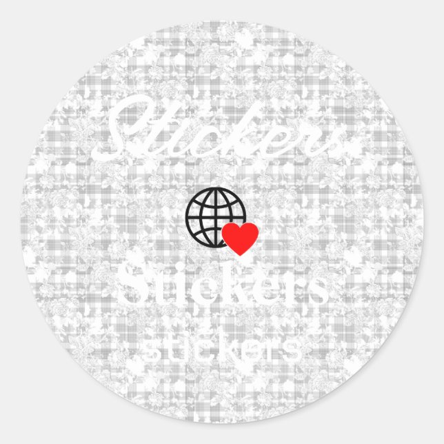 Neue personalisierbare Text-Logo-Aufkleber Runder Aufkleber (Vorderseite)