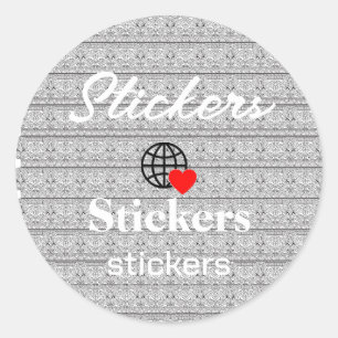 Neue personalisierbare Text-Logo-Aufkleber Runder Aufkleber