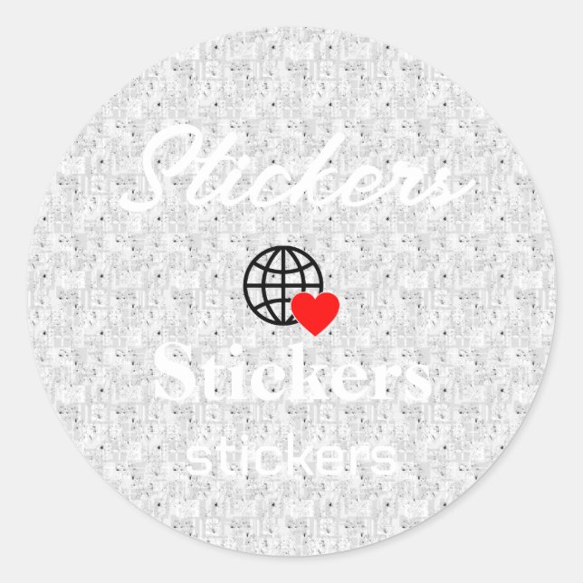 Neue personalisierbare Text-Logo-Aufkleber Runder Aufkleber (Vorderseite)