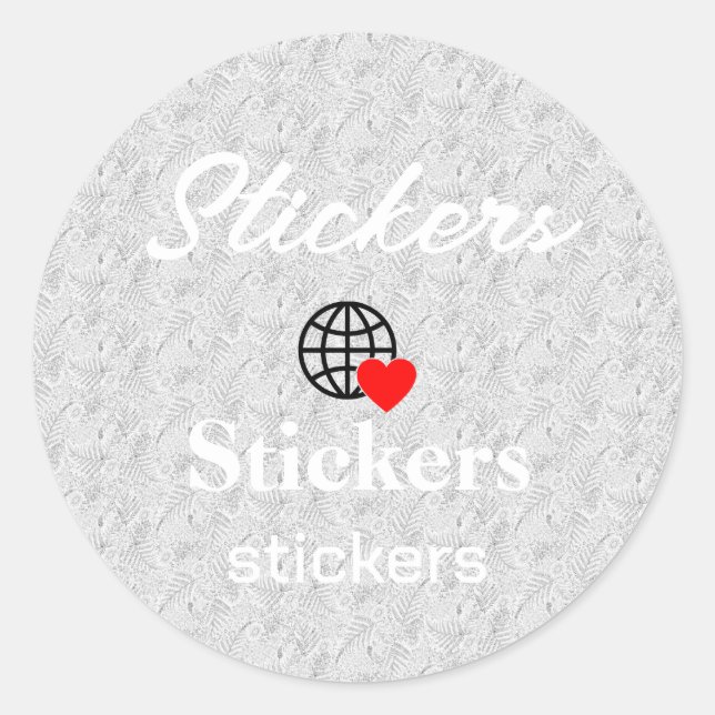 Neue personalisierbare Text-Logo-Aufkleber Runder Aufkleber (Vorderseite)