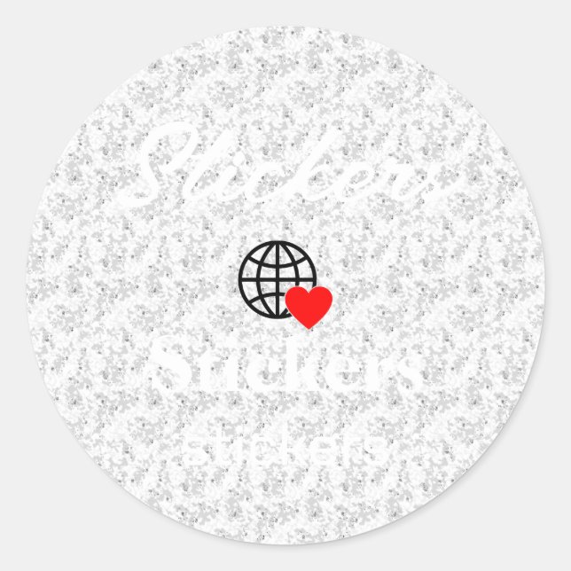 Neue personalisierbare Text-Logo-Aufkleber Runder Aufkleber (Vorderseite)