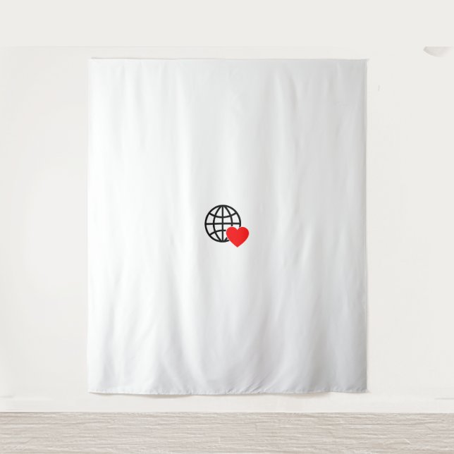 Neue personalisierbare Text-Logo-Sammlung Wandteppich (Vorderseite)