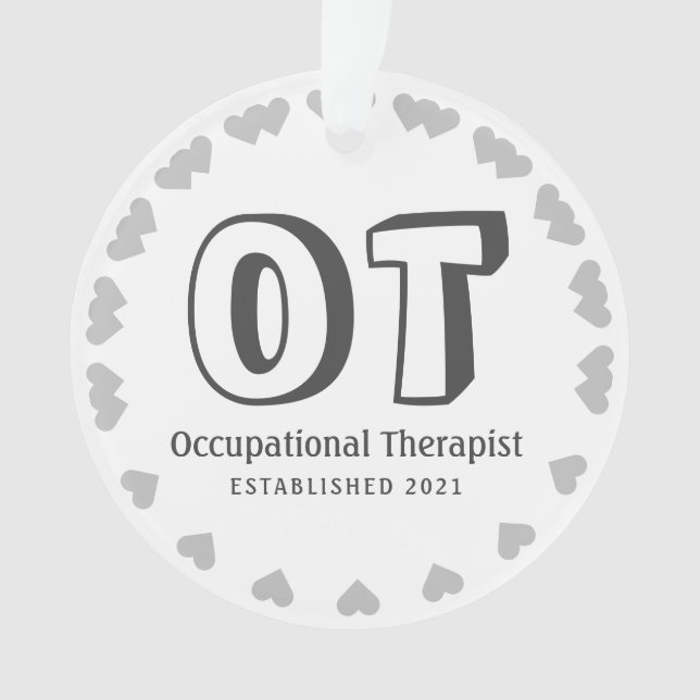Neue personalisierte Arbeitstherapeutin Ornament (Vorderseite)