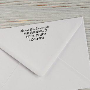 Neue Personalisierte Rücksendeadresse Permastempel