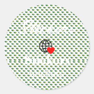 Neue personalisierte Text-Logo-Aufkleber Runder Aufkleber
