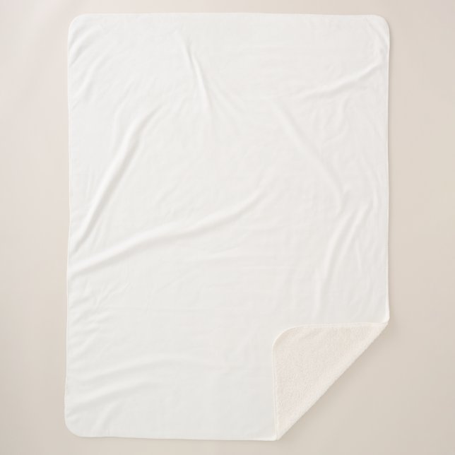 Neue personalisierte Text Logo Fleece Blanket Sherpadecke (Vorderseite)
