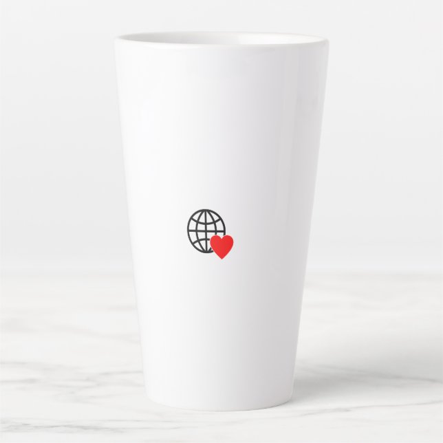 Neue personalisierte Text-Logo-Tasse Milchtasse (Vorderseite)