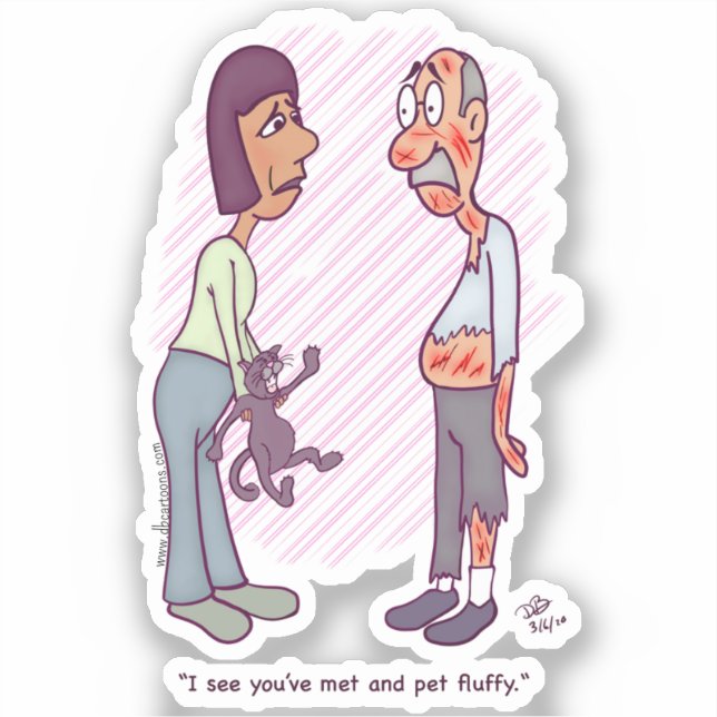 Neue Pet Square Custom Cut Aufkleber (Vorderseite)