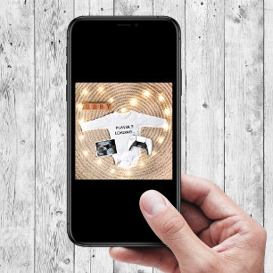 Neue Player Loading Funny Sonogram Foto Pregnancy Ankündigung