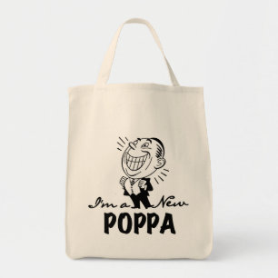Neue Poppa-T - Shirt und Geschenke lächeln Tragetasche