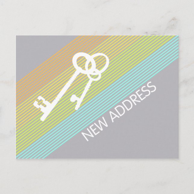 Neue Postkarte für die Ankündigung einer Adresse (Vorderseite)