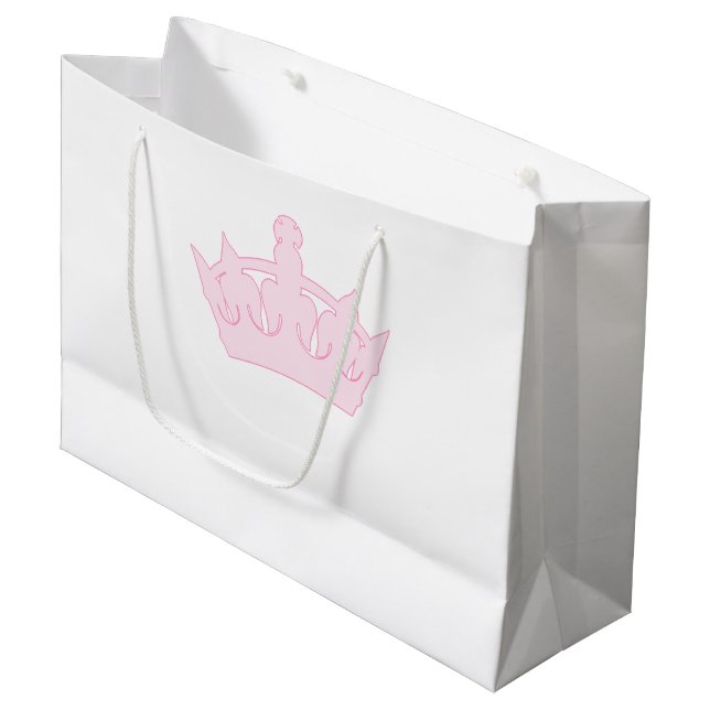 Neue Prinzessin - ein Royal Baby! Große Geschenktüte (Vorderseite Schrägansicht)