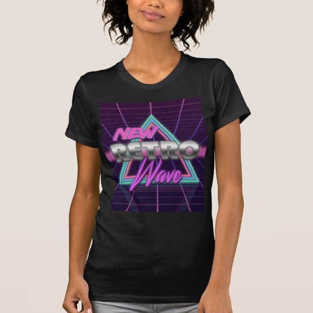 Neue Retro Wellen-80er Vaporwave Ästhetik T-Shirt (Vorderseite)