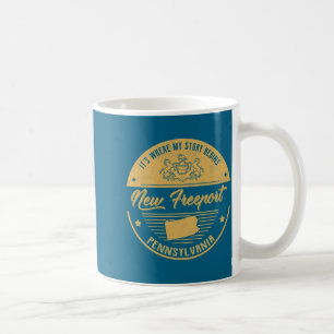Neue Rt Pennsylvania Hier beginnt meine Geschichte Kaffeetasse