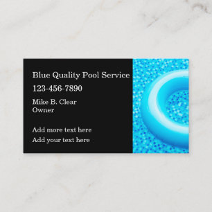 Neue Schwimmbad Business Cards Visitenkarte