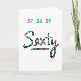 NEUE Sexty Psychadelic Geburtstag KARTE! Karte
