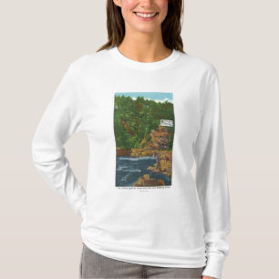 Neue Staat Hwy Brücken-Ansicht von Ausable Abgrun T-Shirt
