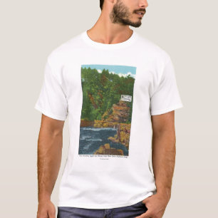 Neue Staat Hwy Brücken-Ansicht von Ausable Abgrun T-Shirt