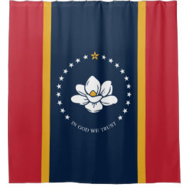 Neue Staatsflagge in Mississipi Duschvorhang