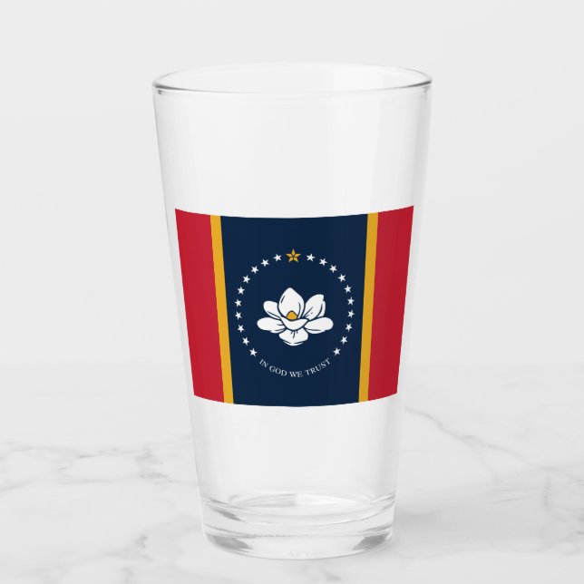Neue Staatsflagge in Mississipi Glas (Vorderseite)