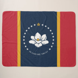 Neue Staatsflagge in Mississipi Sherpadecke