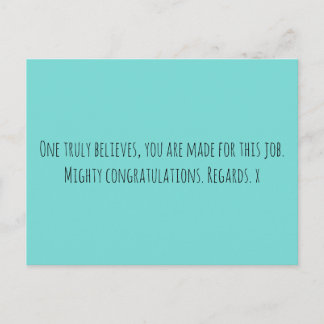 Neue Stelle Postkarte