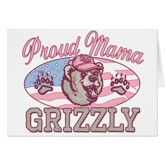 Neue stolze Mutter Grizzly Karte