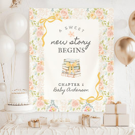 Neue Story Baby Shower Dekorationen, Neues Kapitel Wandteppich