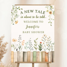 Neue Tale-Bibliothek Baby Shower Wildblumen-Willko