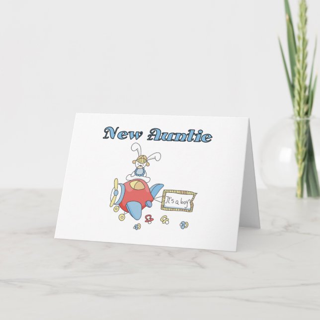 Neue Tante des Babys Karte (Vorderseite)