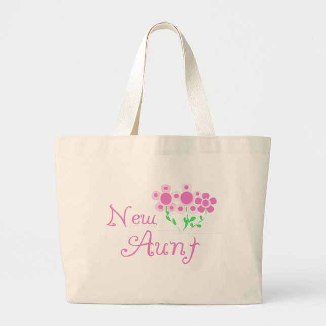 Neue Tante Rosa Blume Tshirts und Geschenke Jumbo Stoffbeutel (Vorne)