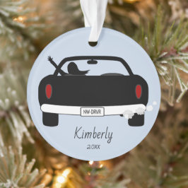 Neue Tee-Fahrer-Girl Ornament