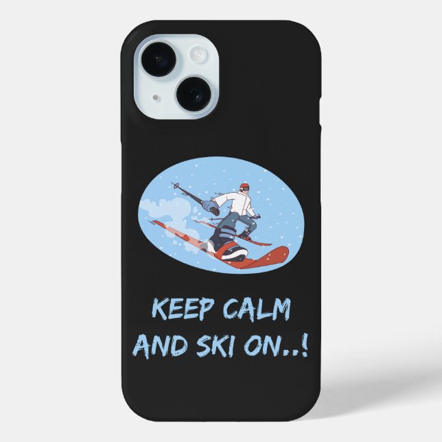 Neue Telefonzelle mit Skidesign Case-Mate iPhone Hülle (Rückseite)