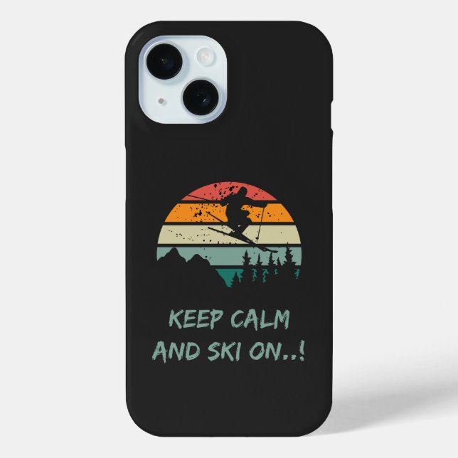 Neue Telefonzelle mit Skidesign Case-Mate iPhone Hülle (Rückseite)
