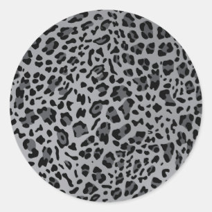 Neue Textur aus Leopard 11 Runder Aufkleber