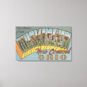 Neue Übereinstimmung, Ohio - Muskingum County Leinwanddruck