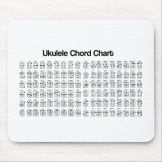 NEUE UKULELE-AKKORD-DIAGRAMM-AKKORDE MOUSEPAD