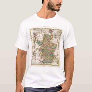 Neue und korrekte Karte von Schottland und von T-Shirt